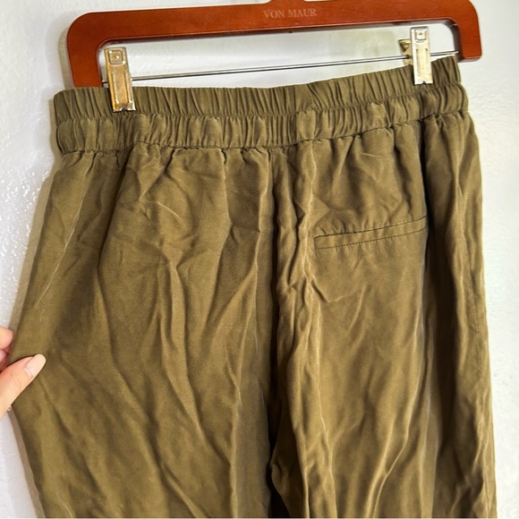 & Other Stories Green High Waist Silky Trouser Pant 6 - Picture 6 of 11